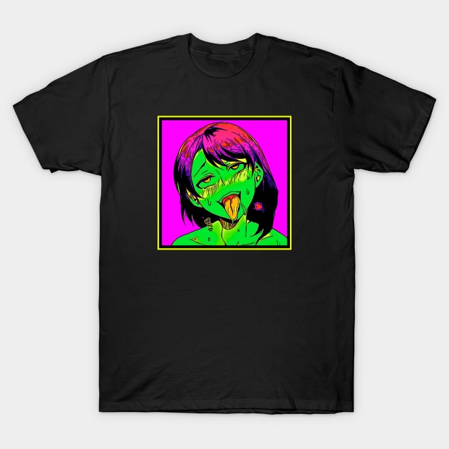 Ahegao Gothic PopArt T-Shirt by BigTexFunkadelic